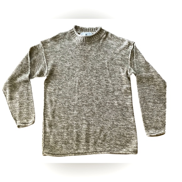 Vintage Pazzo Silk Blend Rolled Edge Mock Neck Sweater, Size Medium, Retro - Picture 1 of 6